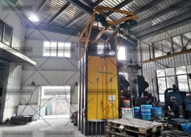 發往湖南長沙Q3710吊鉤式拋丸機拋丸除銹去氧化皮效果怎么樣？